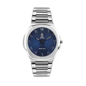Saatchi Super Slim Blue 42 MM Quartz Men
