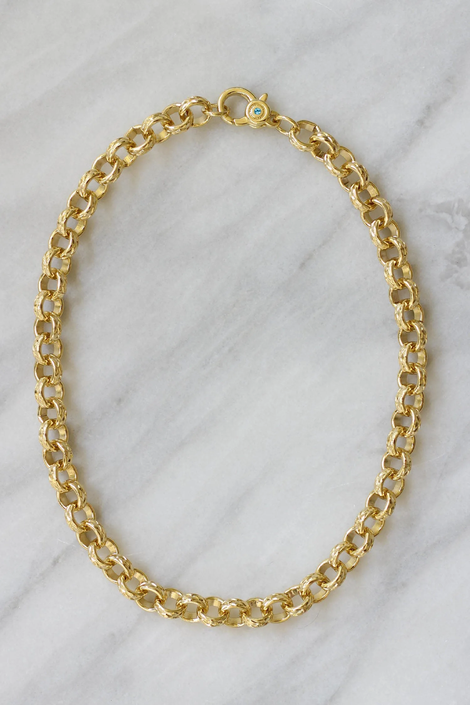 Saige Necklace - Aquamarine