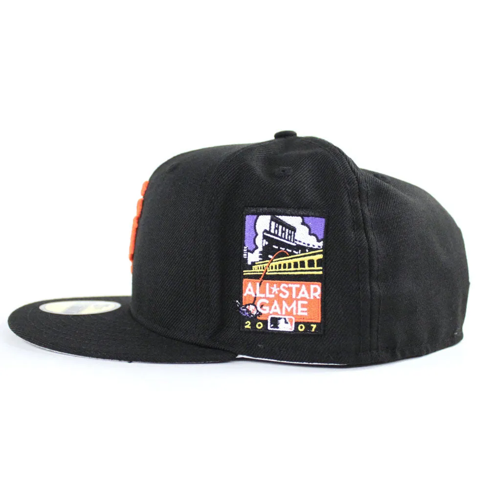 San Francisco Giants 2007 All Star Game New Era 59Fifty Fitted Hat (Black Gray Under Brim)