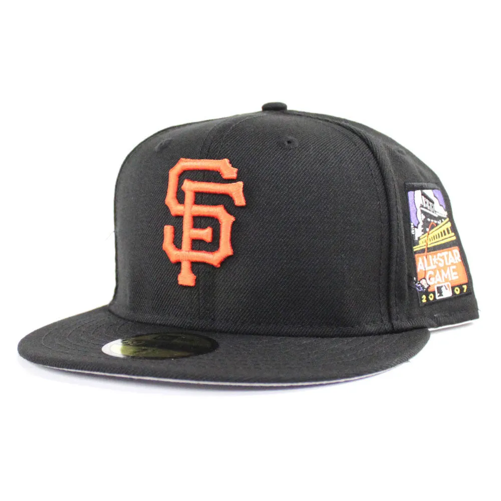 San Francisco Giants 2007 All Star Game New Era 59Fifty Fitted Hat (Black Gray Under Brim)