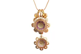Sapphires Floral Necklace
