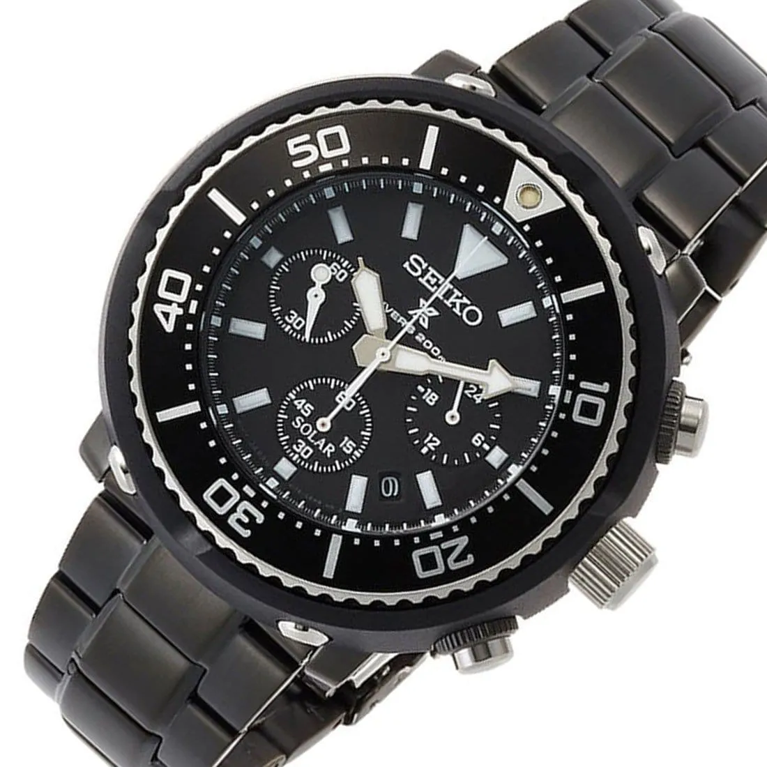 SBDL035 Seiko Prospex Solar 200M Chronograph Male Divers Watch