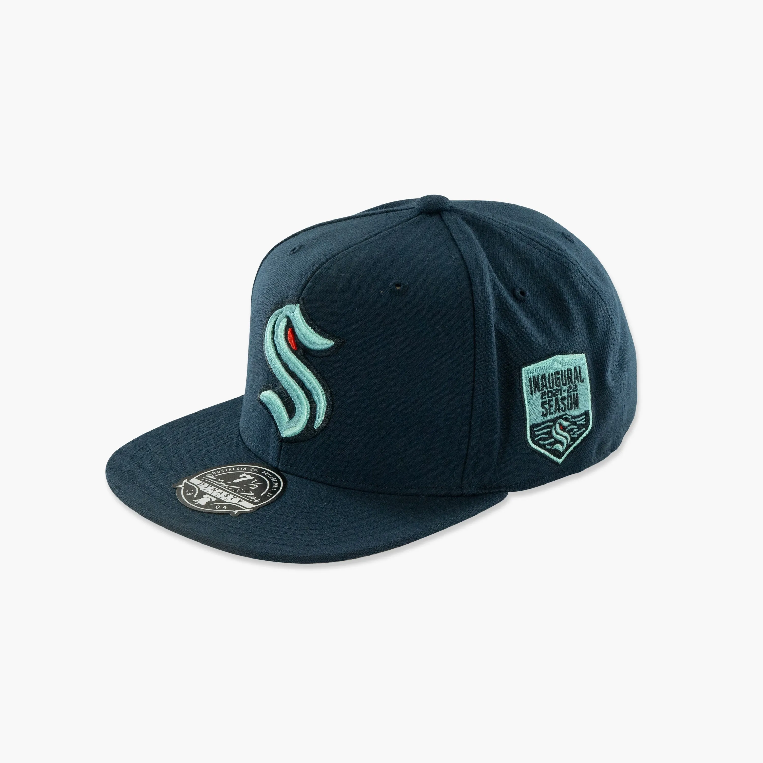 Seattle Kraken Inaugural Season Side Patch Fitted Hat