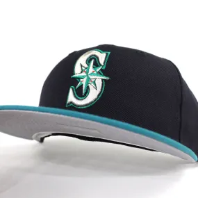 Seattle Mariners 1999-2003 New Era 59Fifty Fitted Hat (Retro Gray Under Brim)