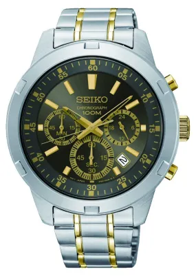 Seiko Chronograph Two Tone Men's Watch