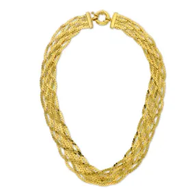 Seven Strand Braided Necklace
