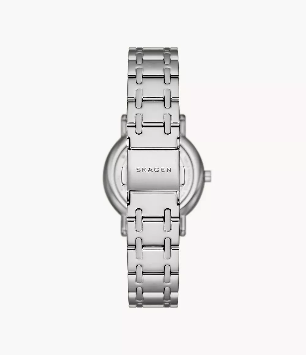 Skagen Signatur Lille Two-Hand Silver Stainless Steel Bracelet Watch SKW3123