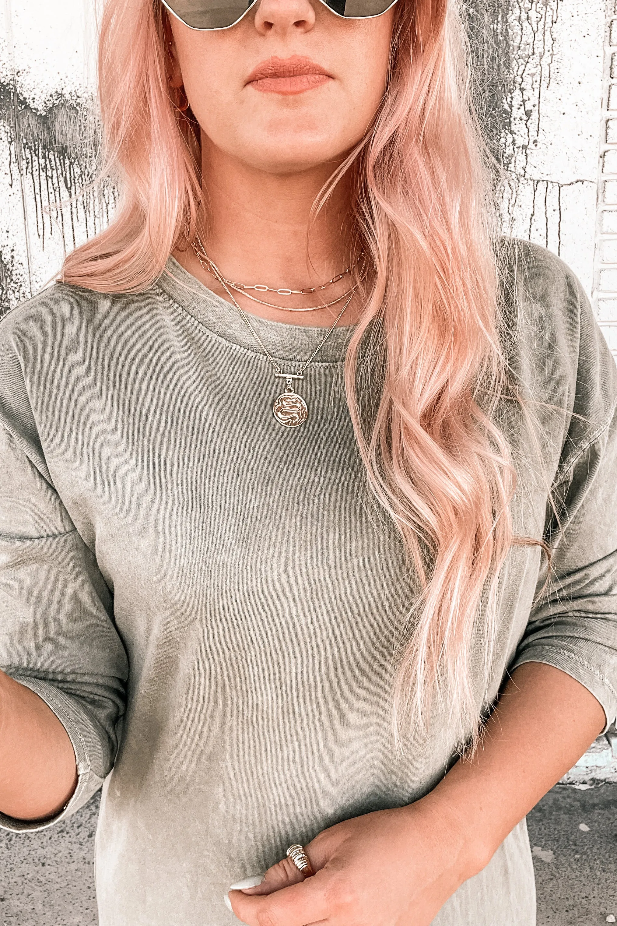 Snake Pendant Layered Necklace