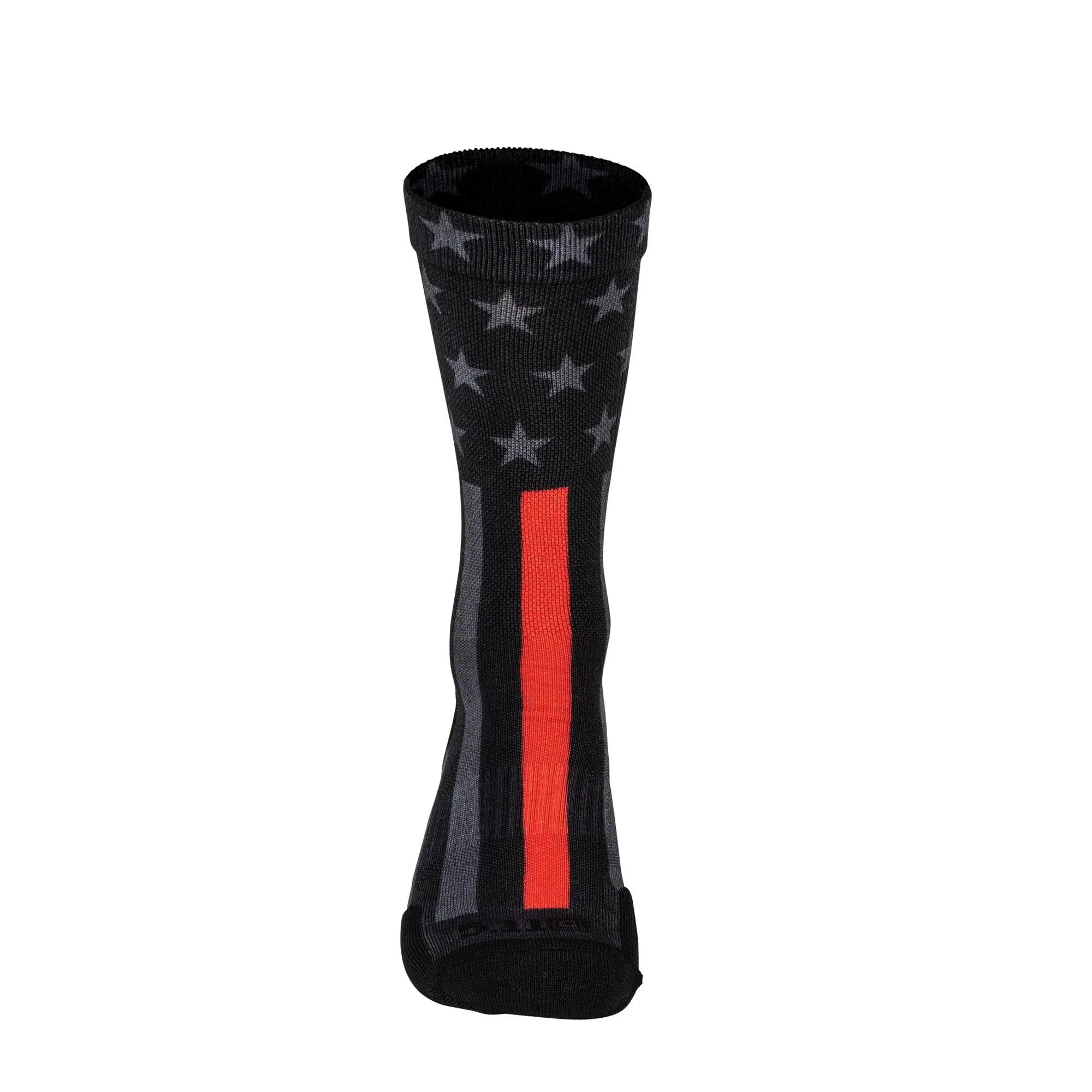 SOCK & AWE CREW THIN RED LINE