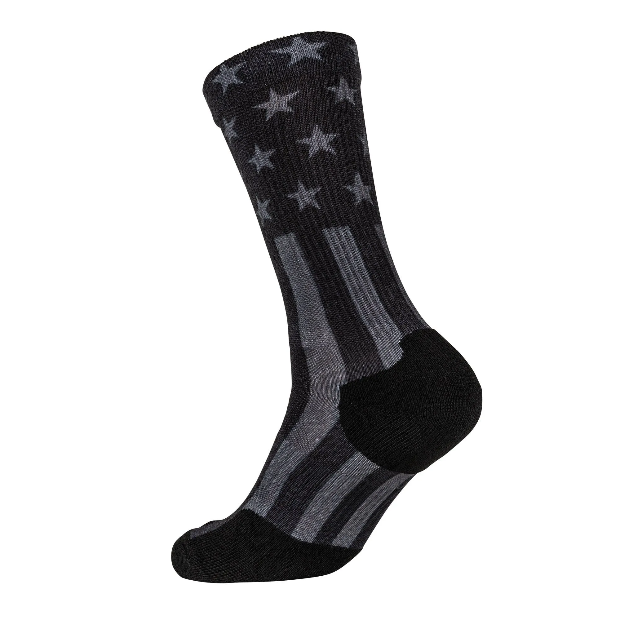 SOCK & AWE CREW THIN RED LINE