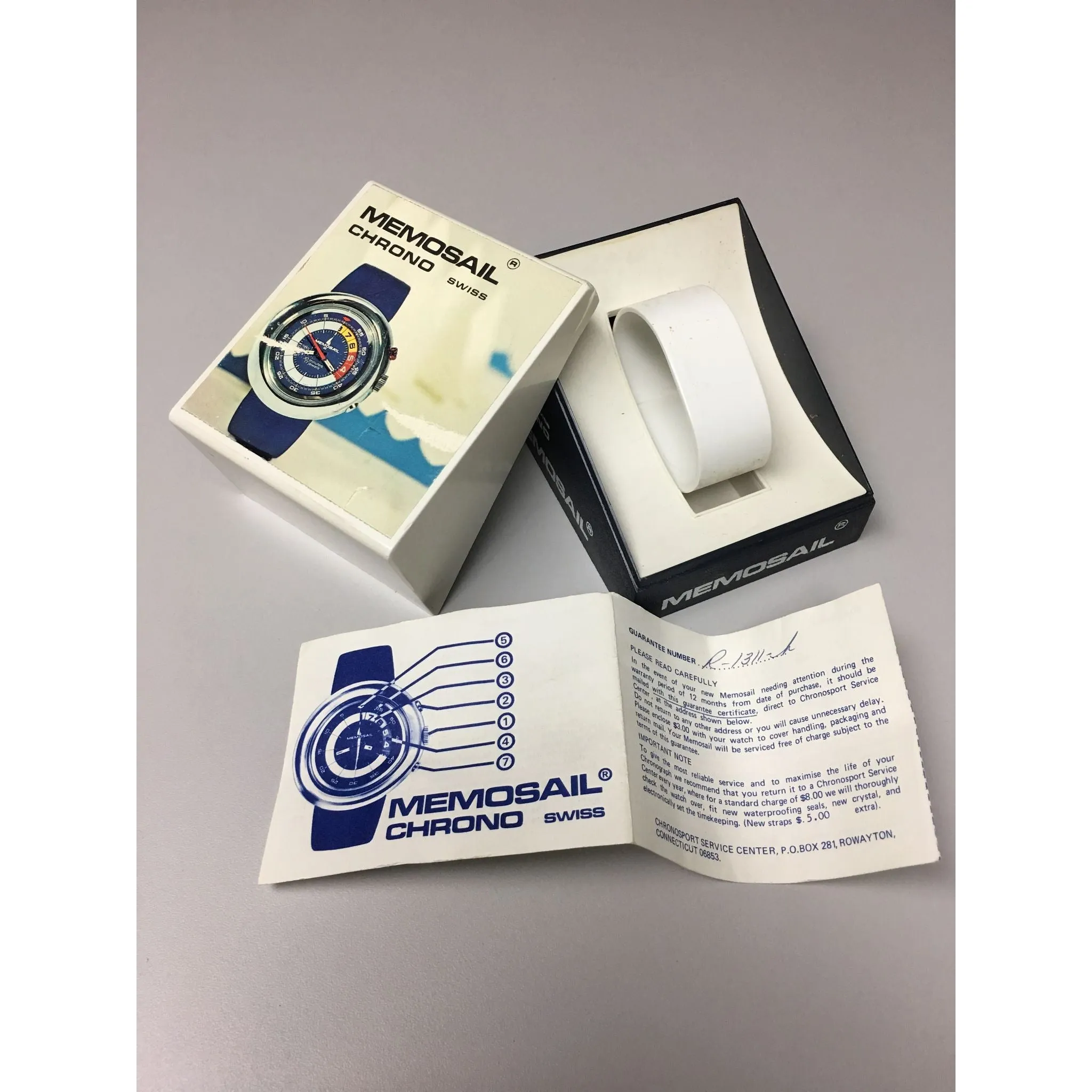 Sold - Memosail Chronograph Valjoux 7737 Like New with Boxes & Papers Circa 1970’s