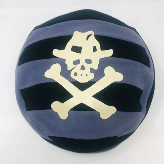 Stetson Cotton Gray Black Striped Skull Newsboy Hat 2400-672-11120