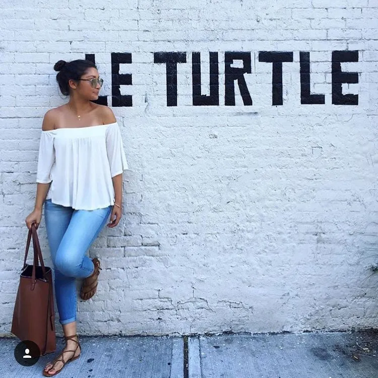 Street Level Black/Brown Reversible Tote