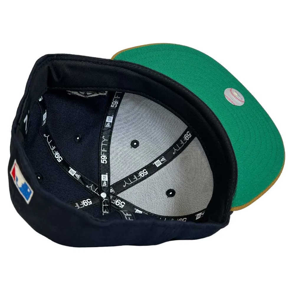 Stros Glow Houston Astros New Era Hat 5950 Fitted Navy Gold