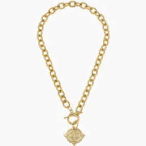 Susan Shaw Bee Intaglio Toggle Necklace