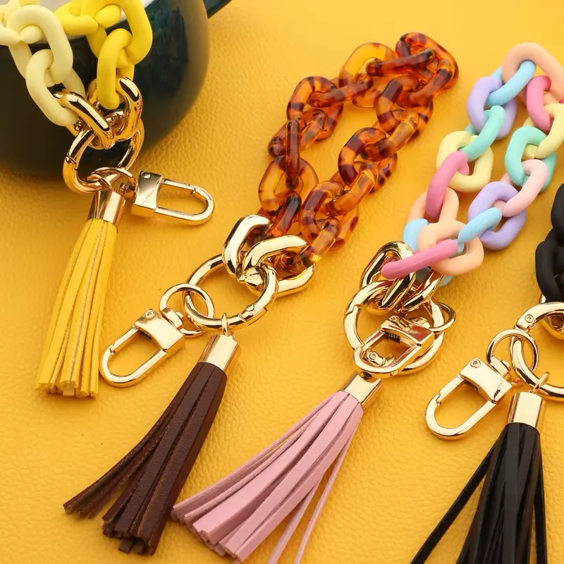 Sweet Chain Tassel Charm (6 Colors)