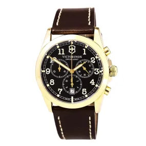 Swiss Army 241647 Men's Infantry Brown Dial Brown Leather Strap Chronograph Watch