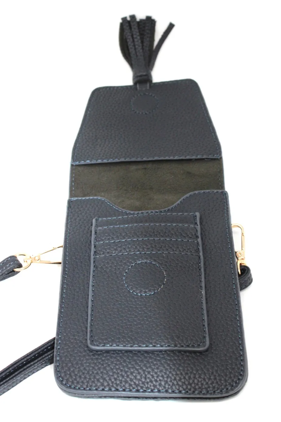 Tassel Cell Bag in Navy