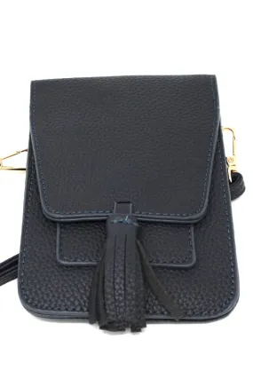 Tassel Cell Bag in Navy