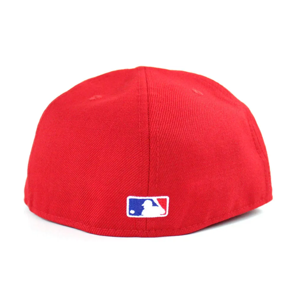 Texas Rangers 2011 World Series New Era 59Fifty Fitted Hat (Red Gray Under Brim)