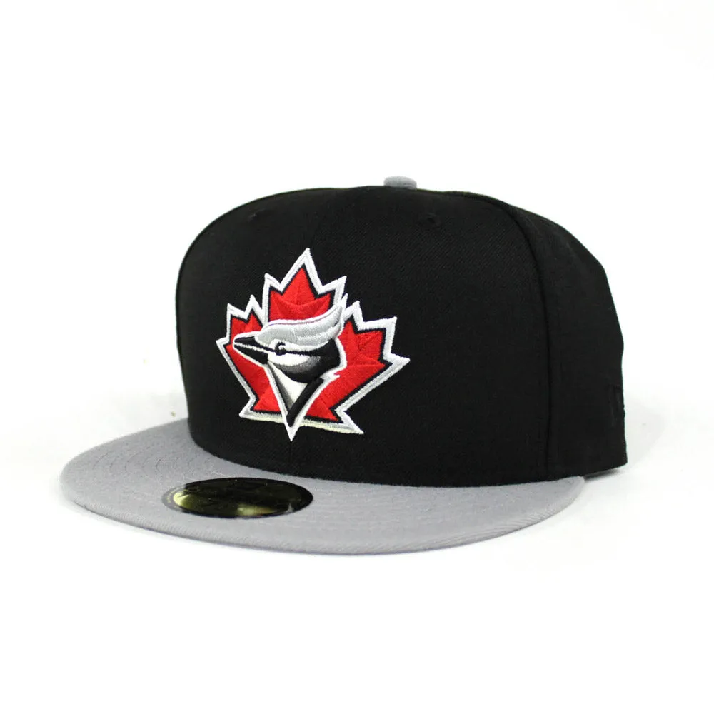Toronto Blue Jays New Era 59FIFTY Fitted Hat (Black Gray Red Gray Under Brim)