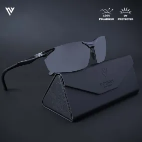Turbo Aluminium | Black Polarized Sunglasses - PMG4647
