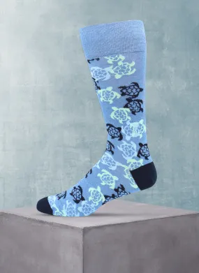 Turtles Sock in Denim