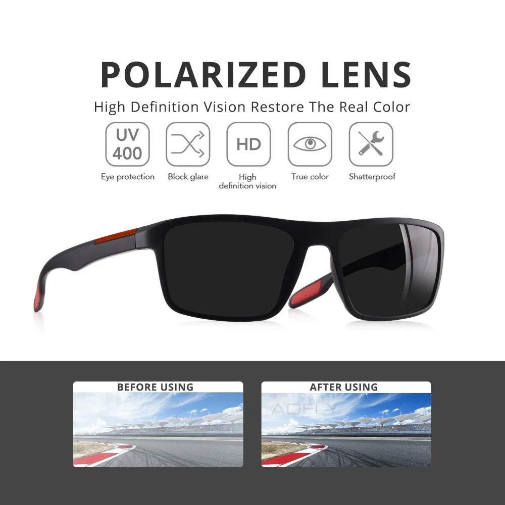 Ultralight TR90 Polarized Sunglasses Men Driver Shades Male Vintage Sun Glasses
