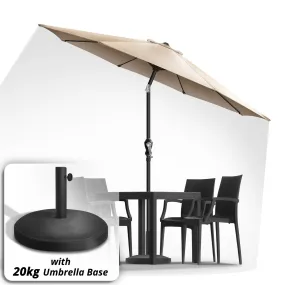Umbrella with 20kg Base