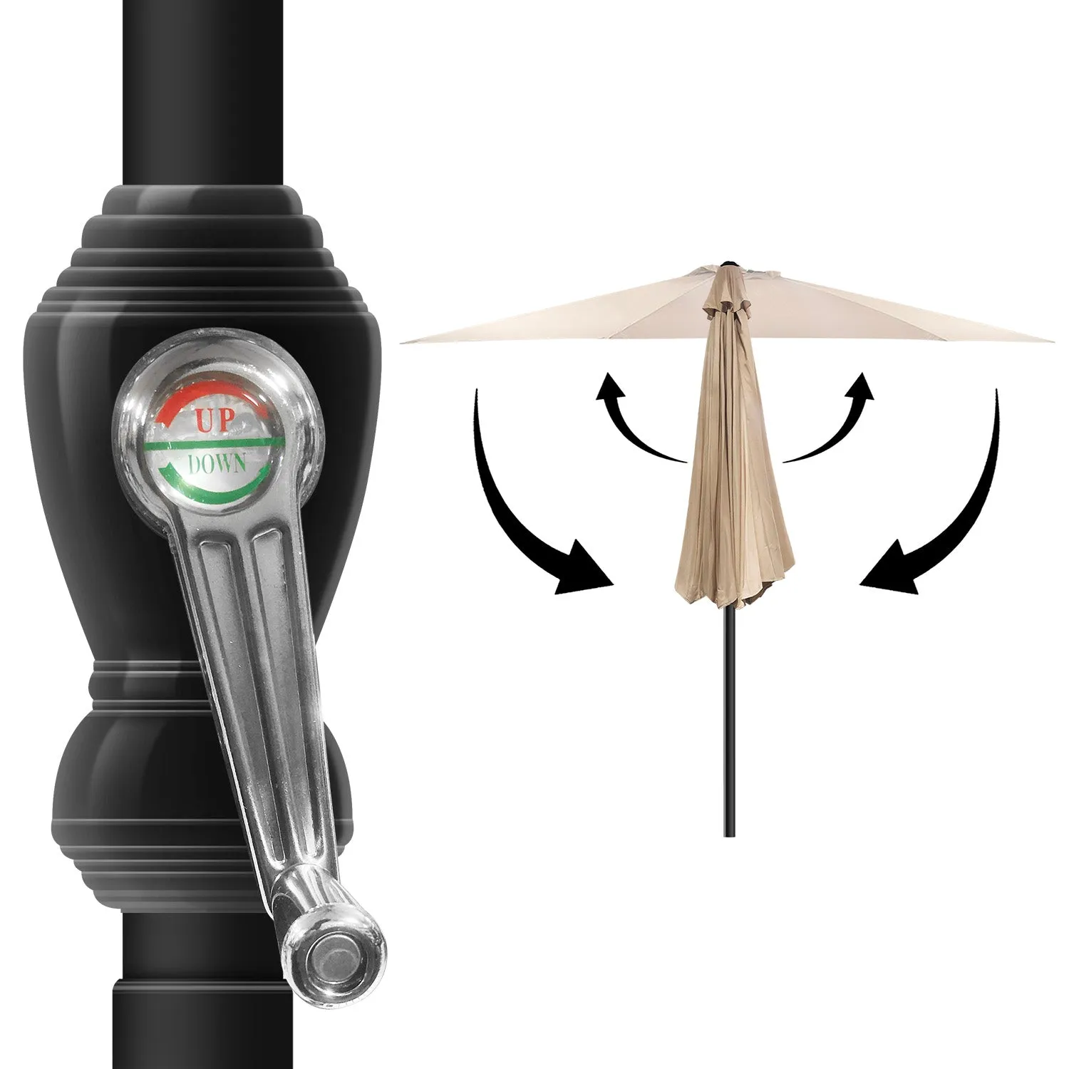 Umbrella with 20kg Base