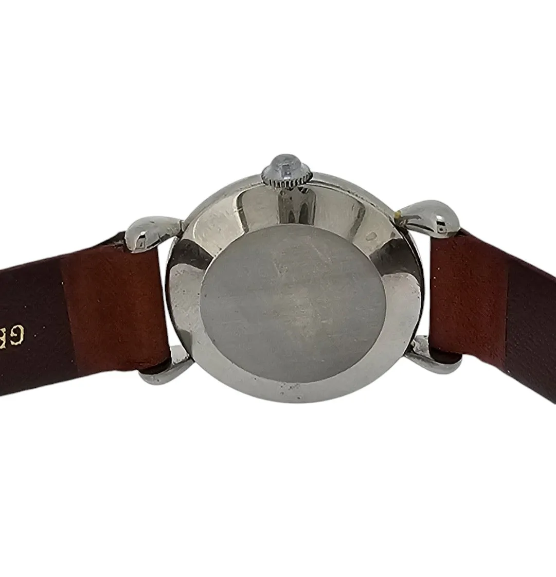 Vacheron Constatin 5387A Stainless Steel Tear Drop Lugs Watch-Unisex- Circa 1940's