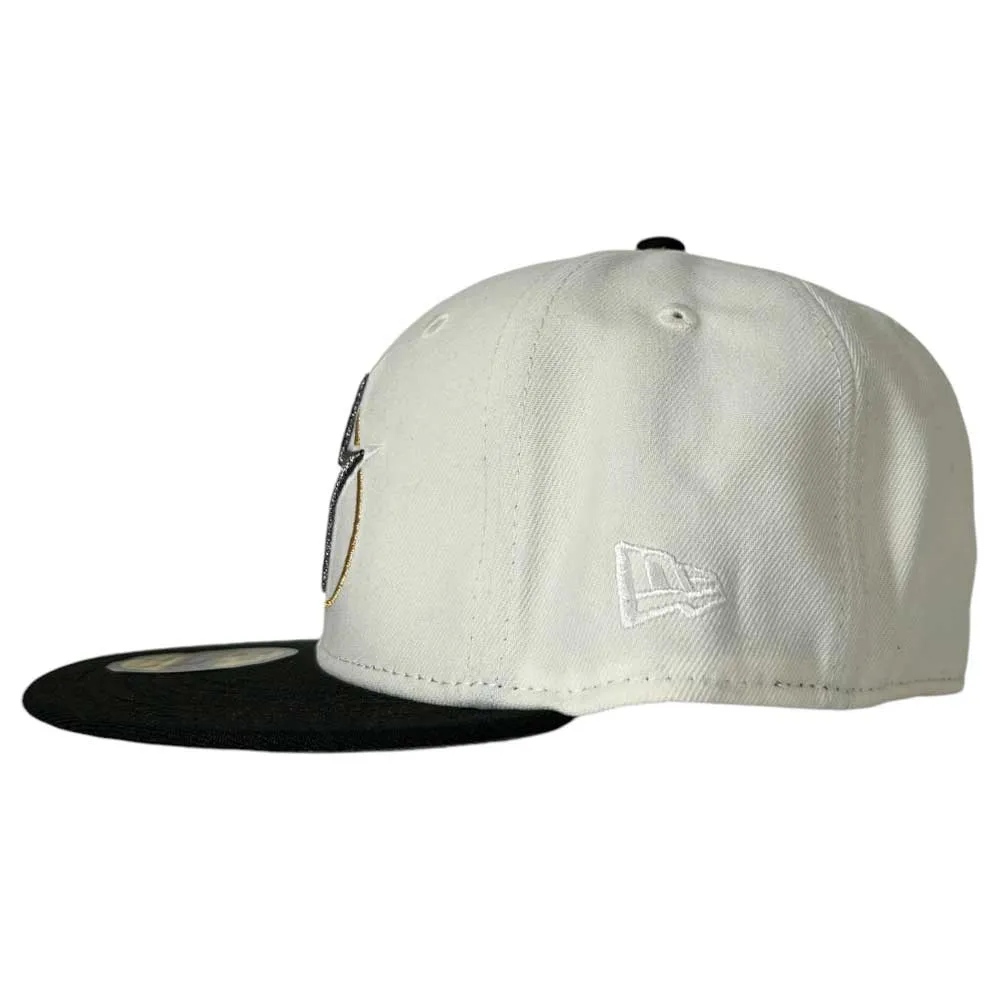 White Black Circle Star Houston Astros New Era Hat 5950 Fitted designed by Whatafitted
