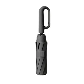 Wind-Resistant Automatic Folding Umbrella with Large Buckle Handle – Compact & Durable