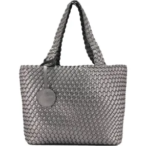 Women's Ilse Jacobsen Bag 08 Reversible Shopper Black/Gunmetal Synthetic