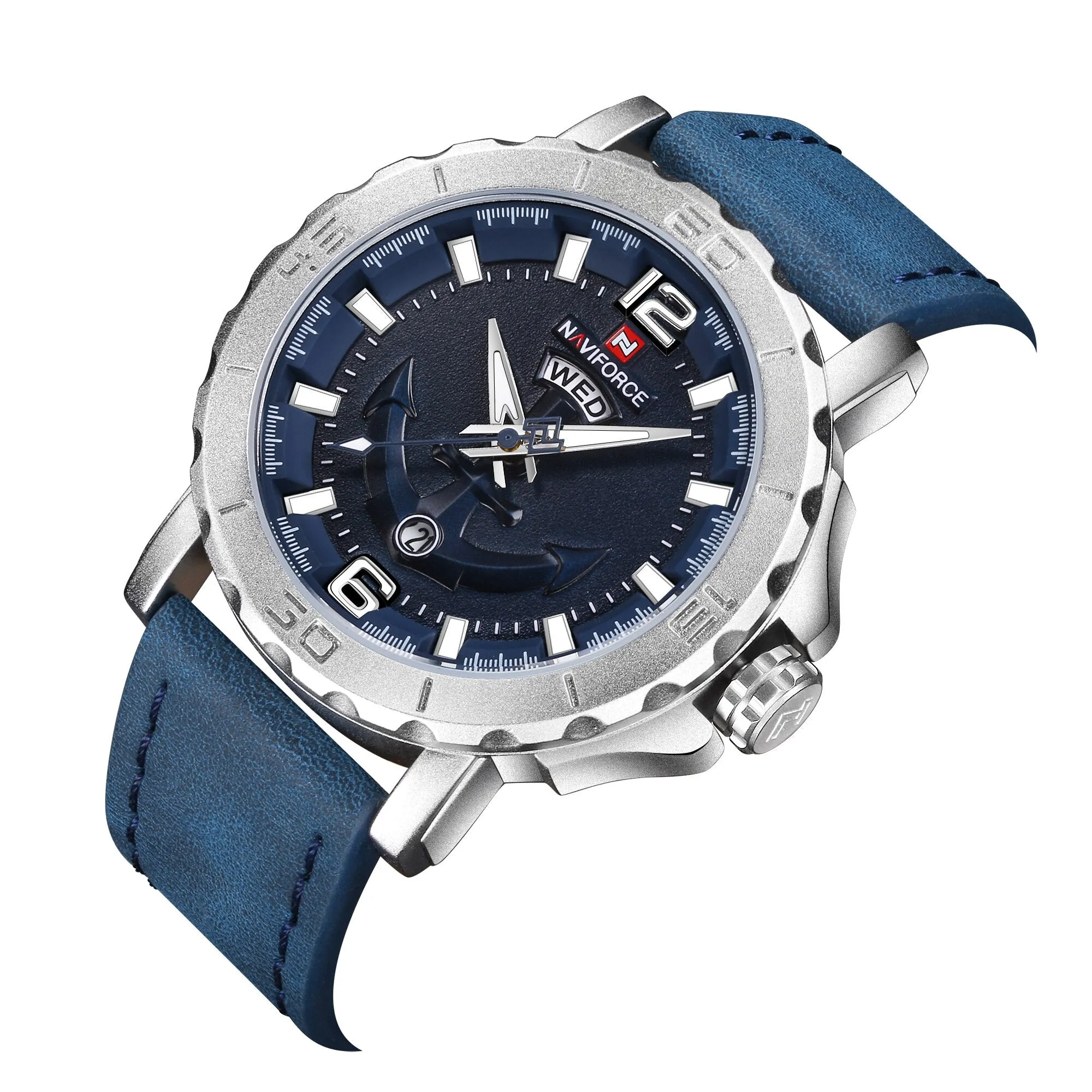WW0060 Naviforce Day Date Belt Watch NF9122M