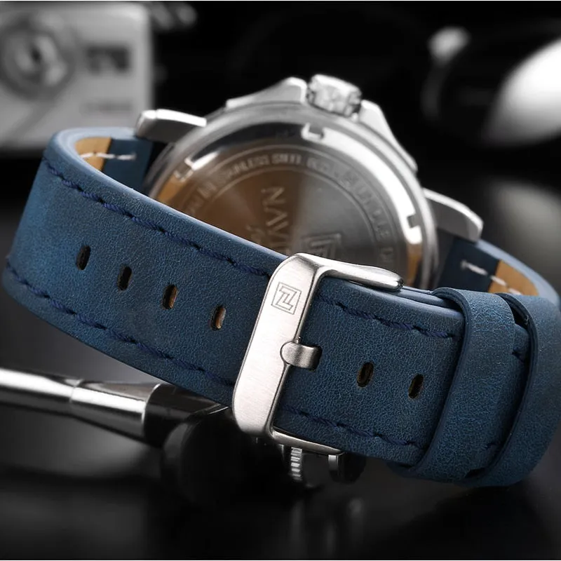 WW0060 Naviforce Day Date Belt Watch NF9122M