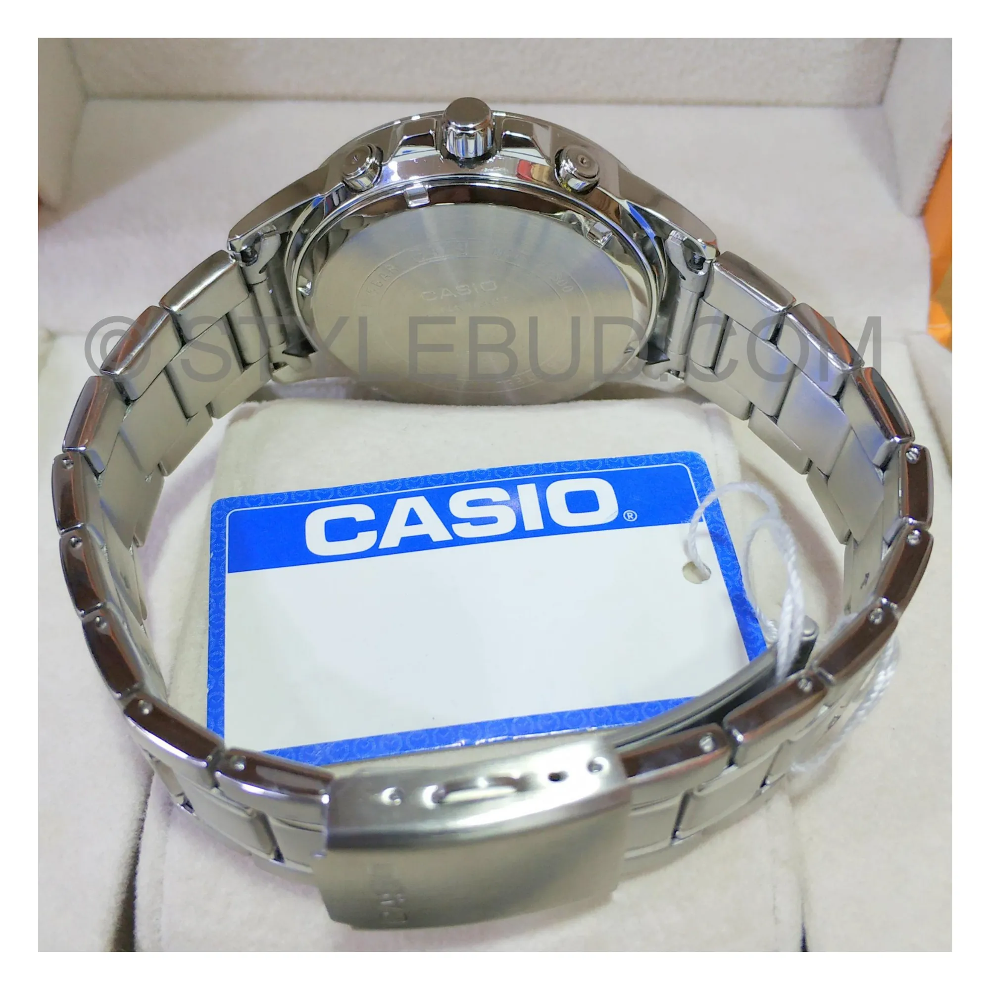 WW0354 Casio Enticer Multifunction Stainless Steel Chain Watch MTP-EX300D-2AVDF