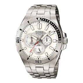 WW0365 Casio Enticer Multifunction Stainless Steel Chain Watch MTD-1060D-7AVDF