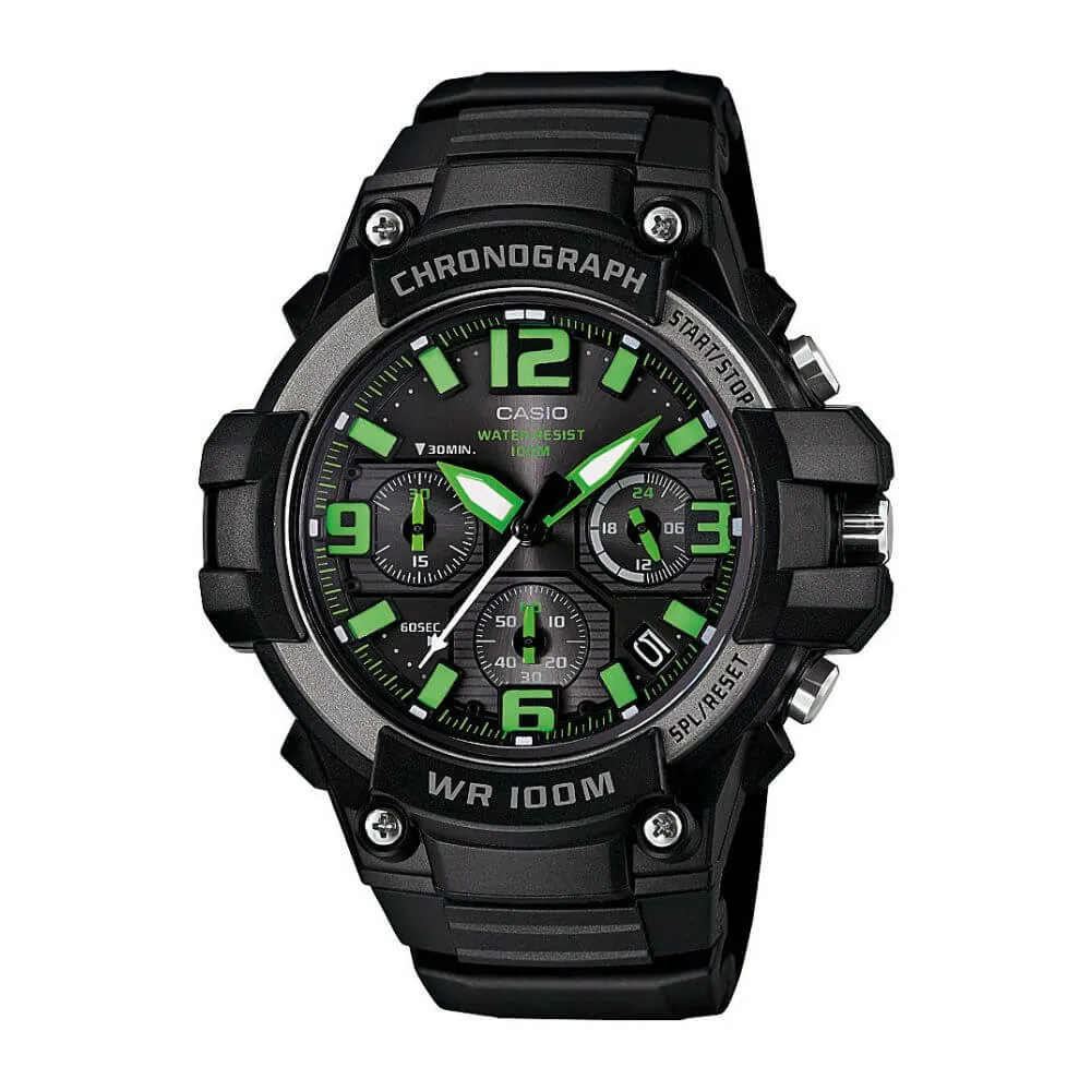WW0529 Casio Youth Chronograph Sports Resin Belt Watch MCW-100H-3AVDF