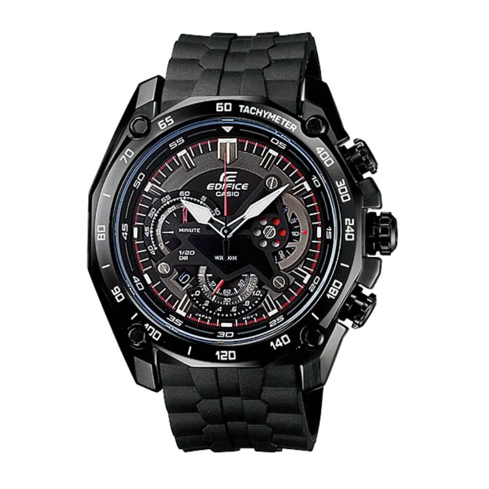 WW0656 Casio Edifice Chronograph Resin Belt Watch EF-550PB-1AVUDF