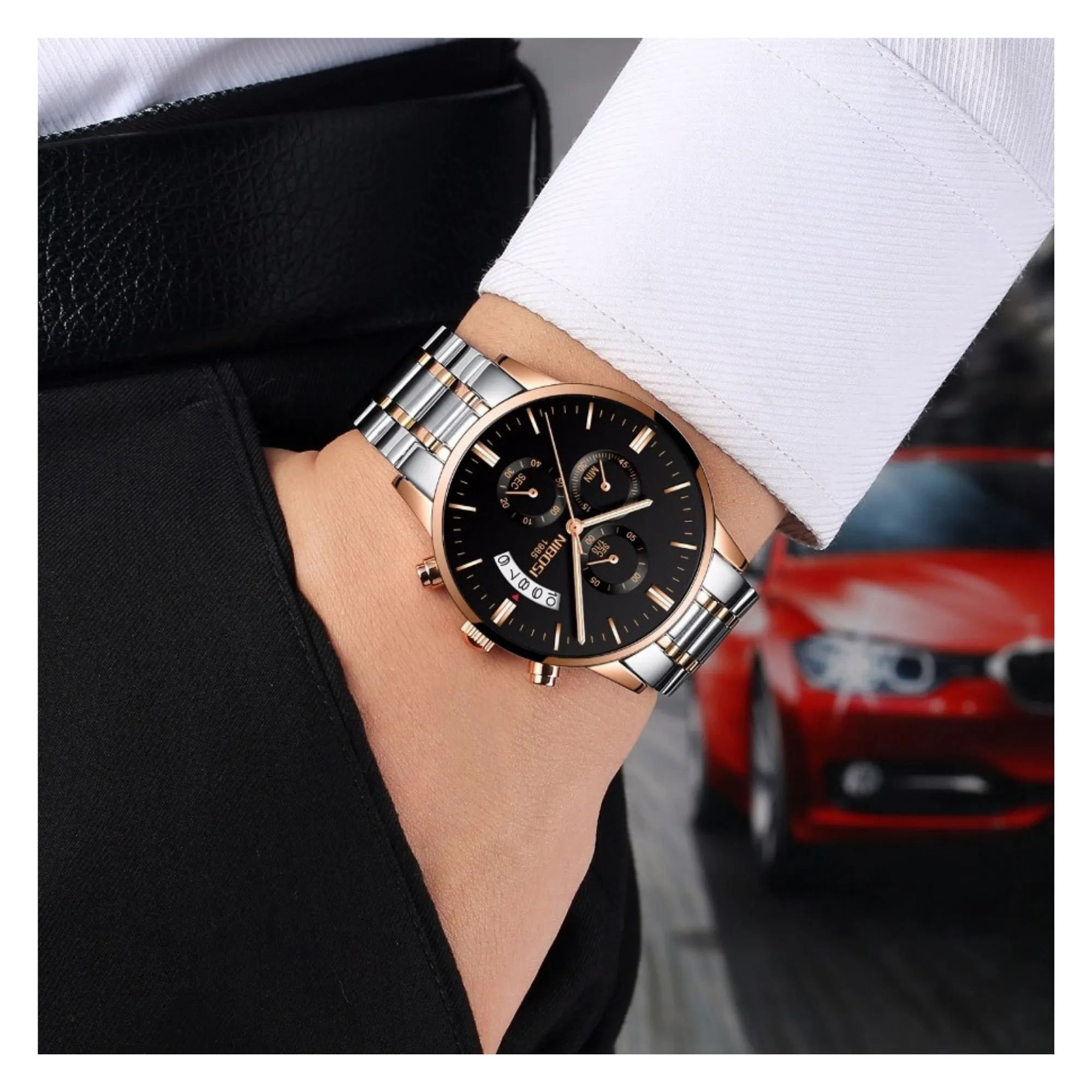 WW0745 Nibosi Chronograph Date Chain Watch NI2309
