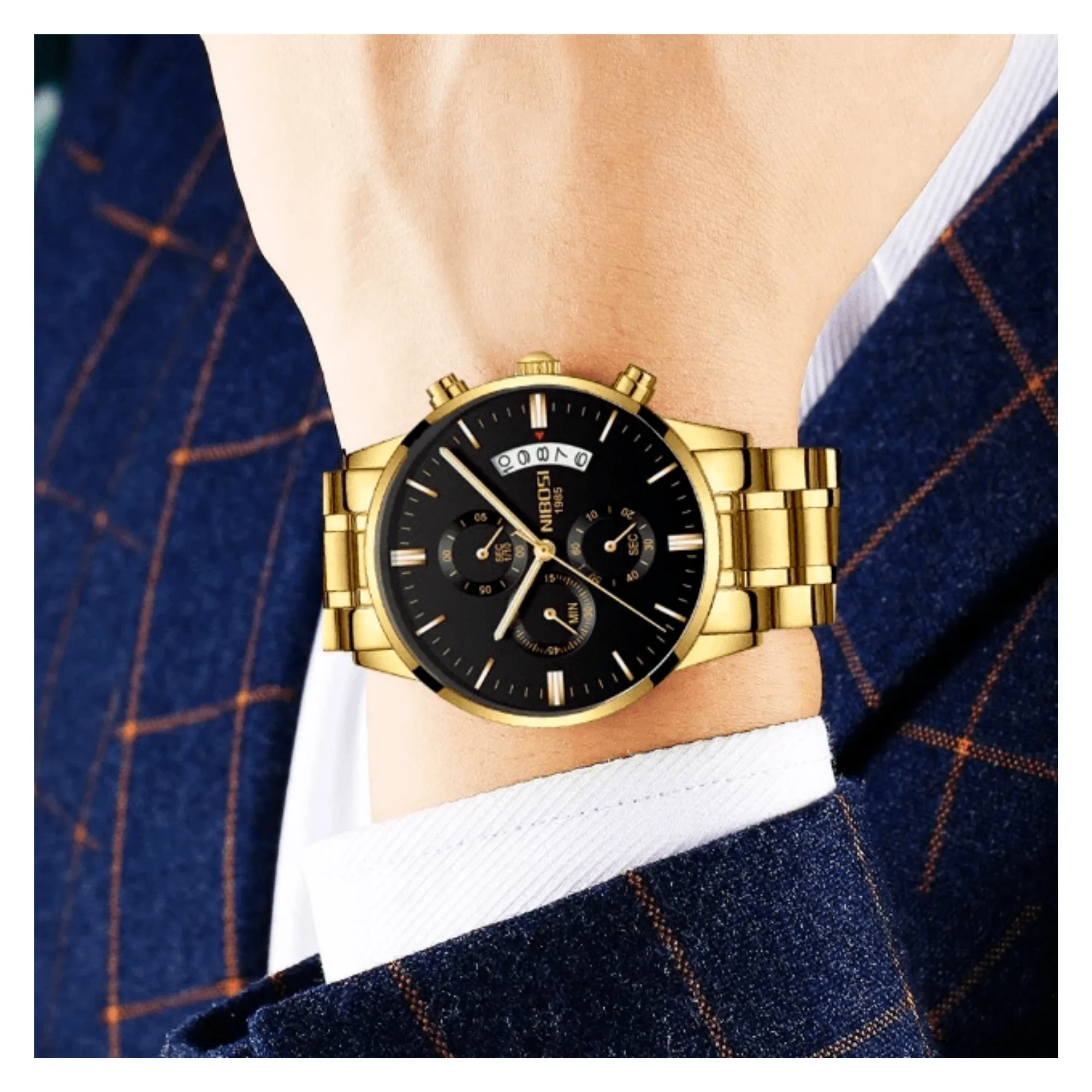 WW0752 Nibosi Chronograph Date Chain Watch NI2309