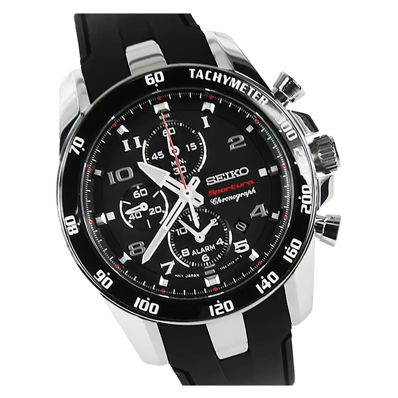 WW0968 Seiko Sportura Alarm Chronograph Belt Watch SNAE87P1