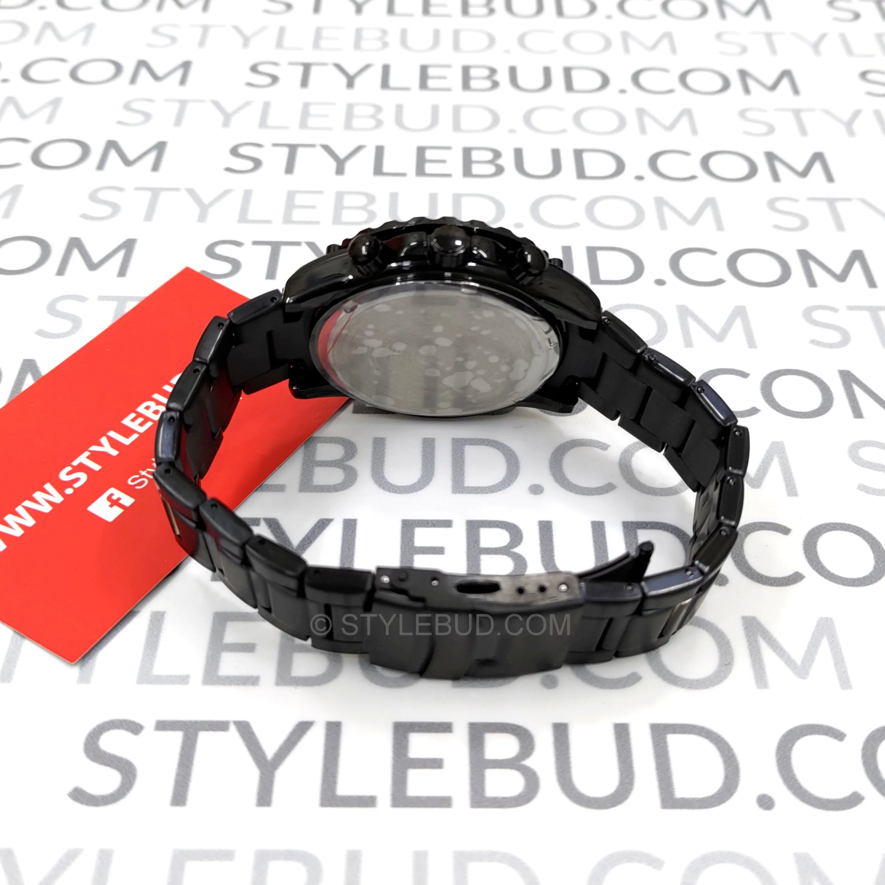 WW1749 Lige Chronograph Stainless Steel Black Chain Watch 8950