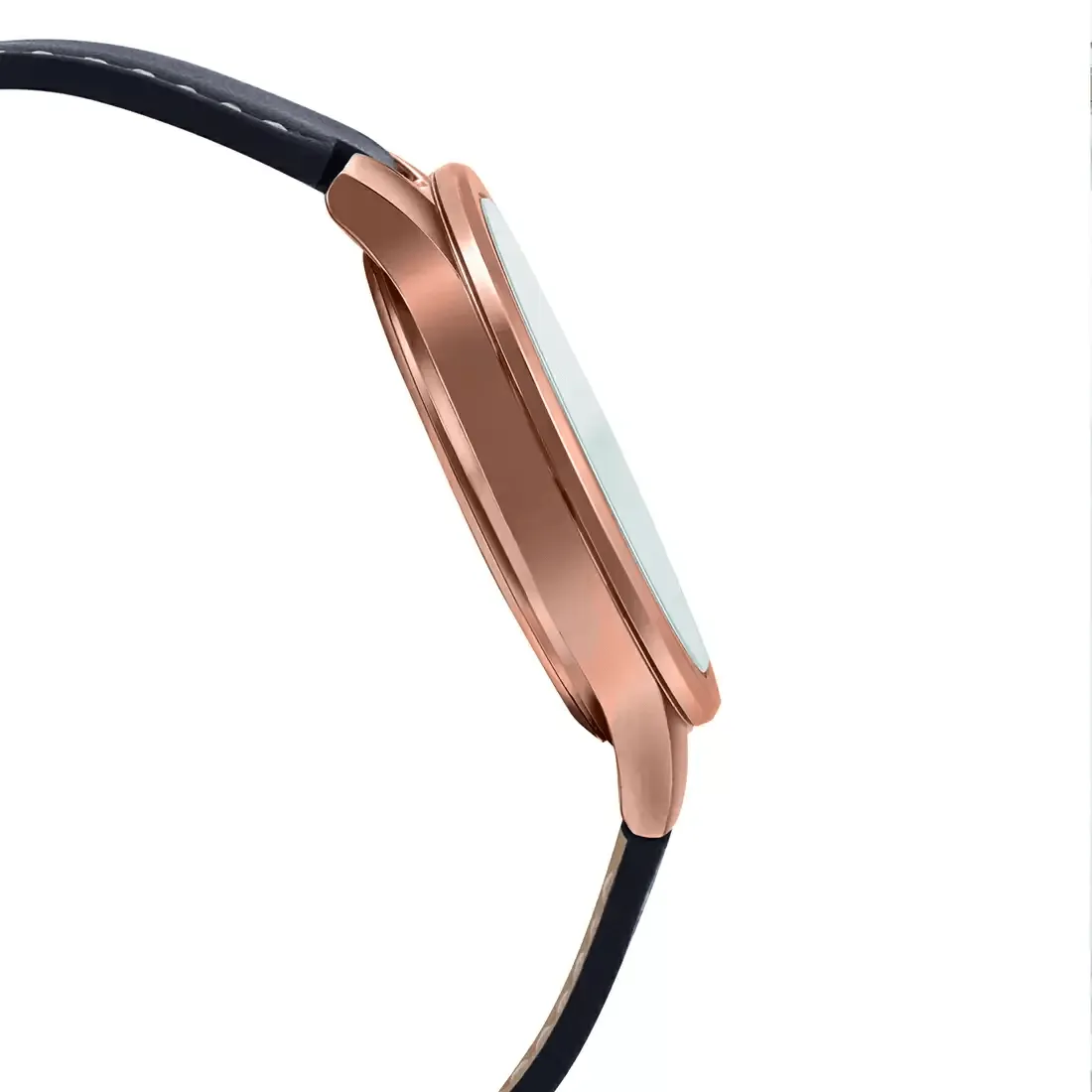 WW1807 Casio Enticer Date Stainless Steel Rose Gold Leather Belt Watch MTP-E173RL-5AVDF