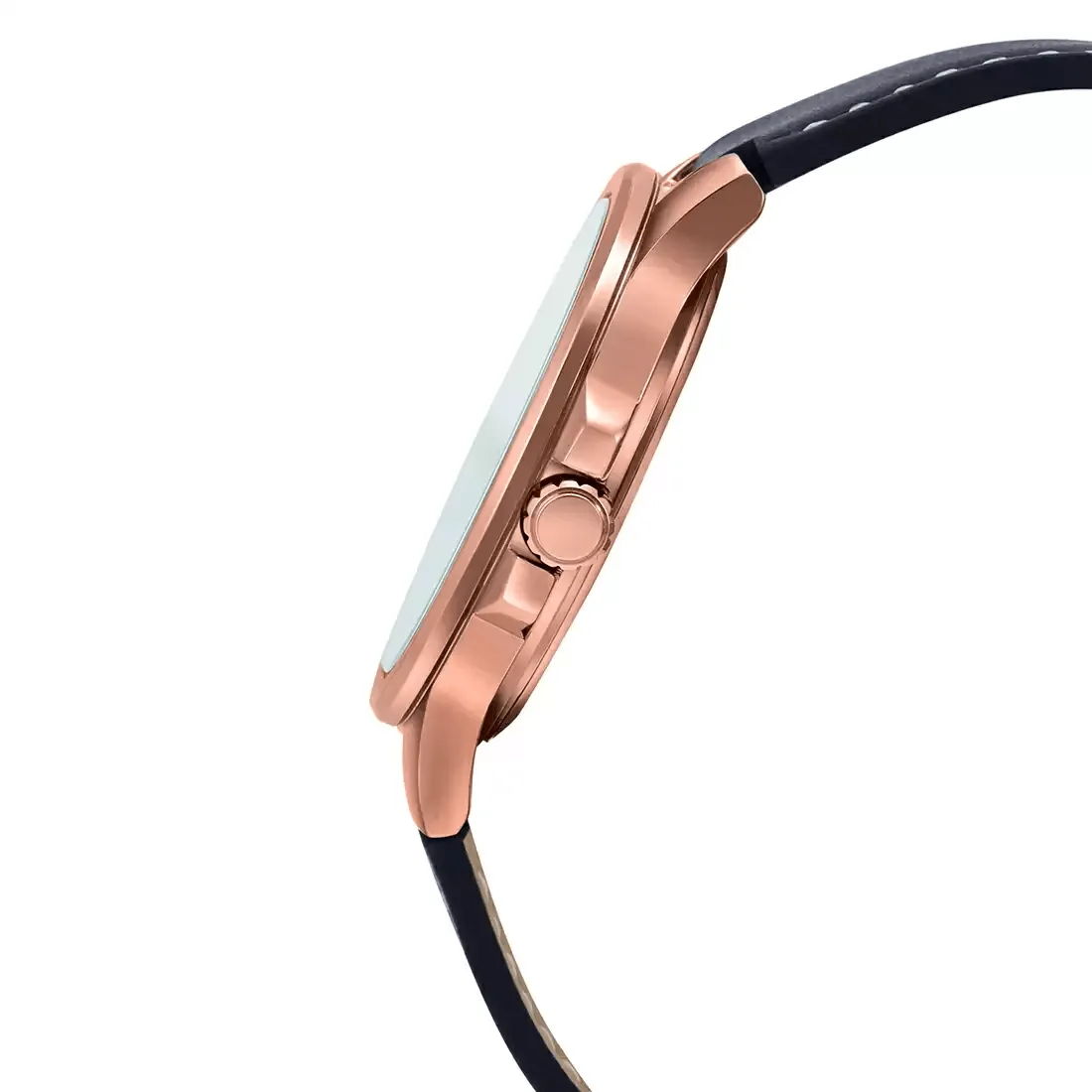 WW1807 Casio Enticer Date Stainless Steel Rose Gold Leather Belt Watch MTP-E173RL-5AVDF