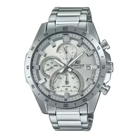 WW2067 Casio Edifice Chronograph Stainless Steel Silver Chain Watch EFR-571MD-8AVUDF