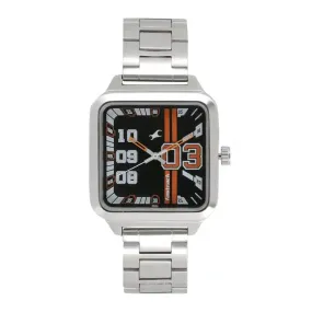 WW2185 Fastrack Varsity Square Silver Chain Watch 3179SM02