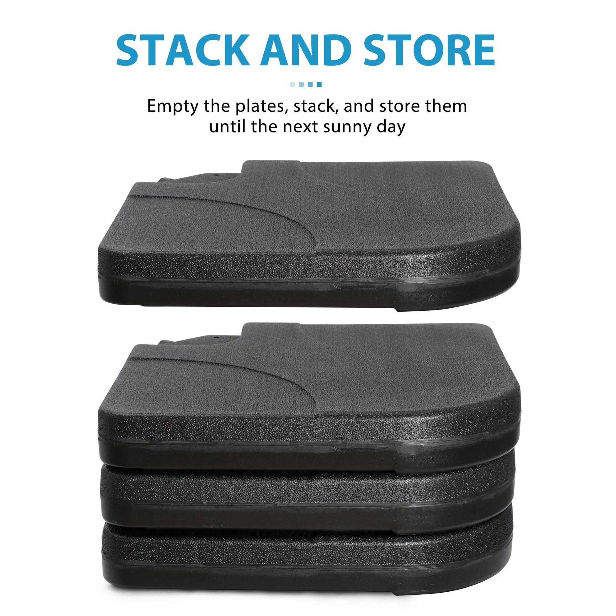 ZENY™ Offset Umbrella Base Heavy Duty Umbrella Stand 4-Pcs for Patio Cantilever Offset Umbrella